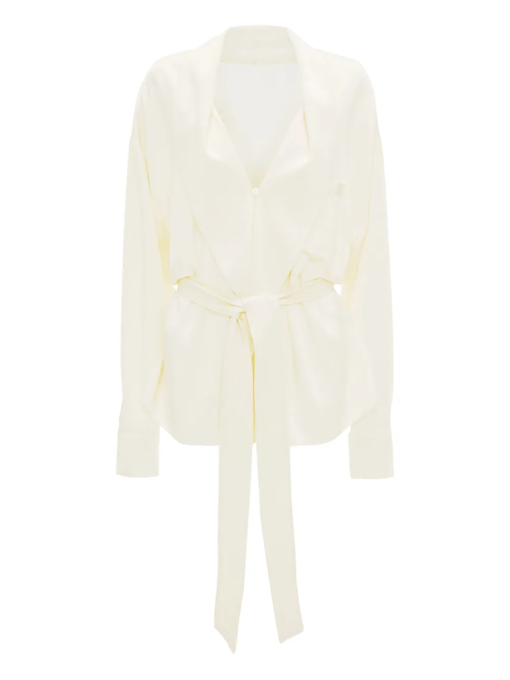 

Блузка с поясом-оберткой VICTORIA BECKHAM, нейтральный