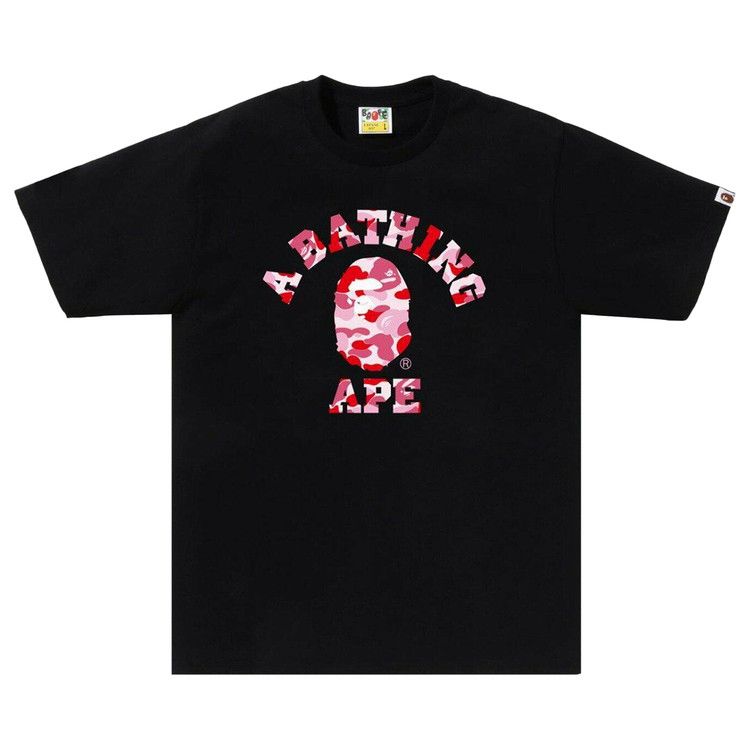 

Футболка BAPE ABC Camo College Tee, Black/Pink