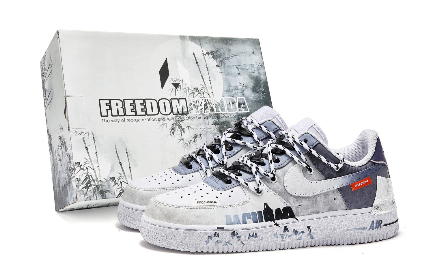 

Кроссовки Nike Air Force 1 Skateboarding Shoes Men Low-top Gray, серый