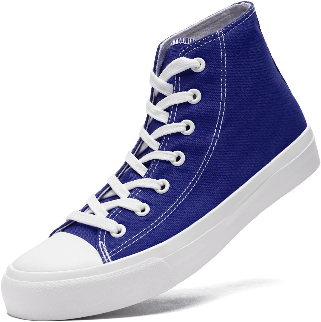 

Высокие кеды из ткани для женщин и мужчин, классические шнурованные тканевые туфли, модные высокие кеды для женщин и мужчин, повседневные теннисные ходовые обувь Xraehni, синий