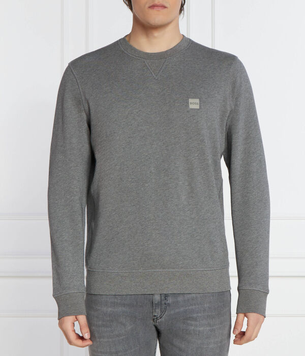 

Свитер вестстарт Comfort fit Boss Orange, серый
