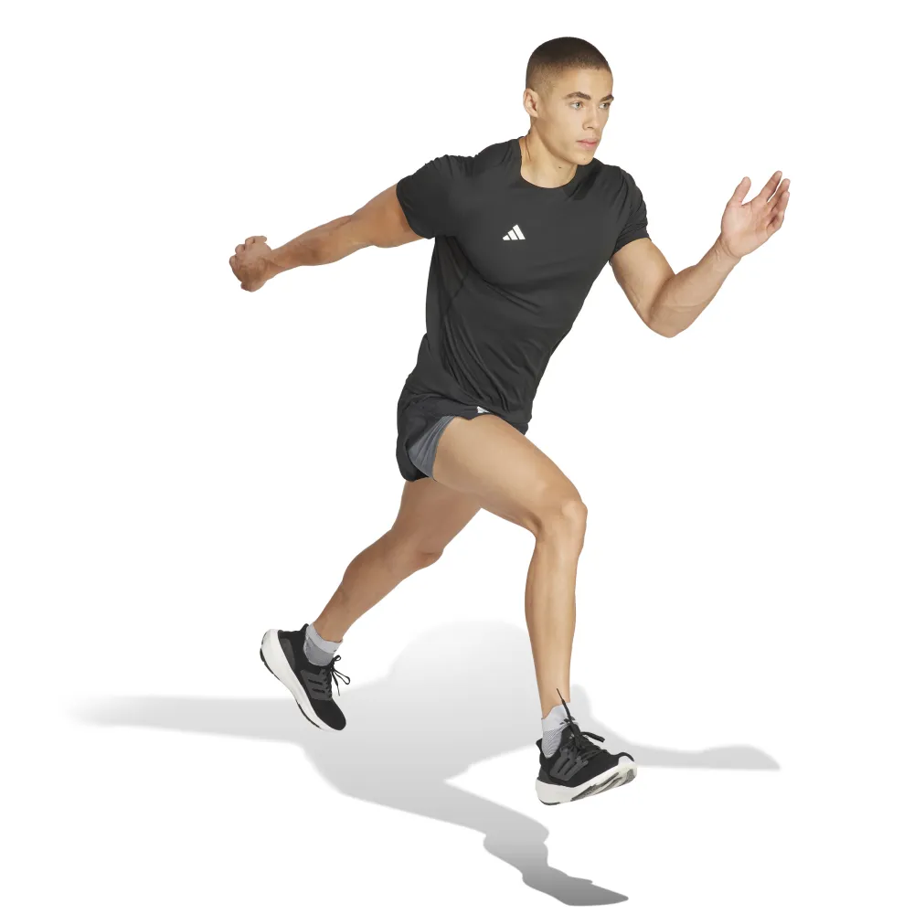 Футболка с коротким рукавом спортивная adidas Adizero Essentials, черный — фото 3