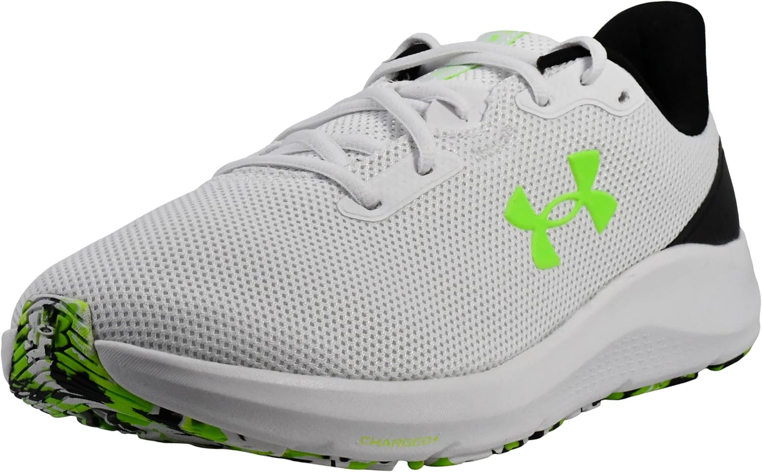 

Under Armour мужские кроссовки Charged Pursuit 4, (101) White/Black/Hyper Green
