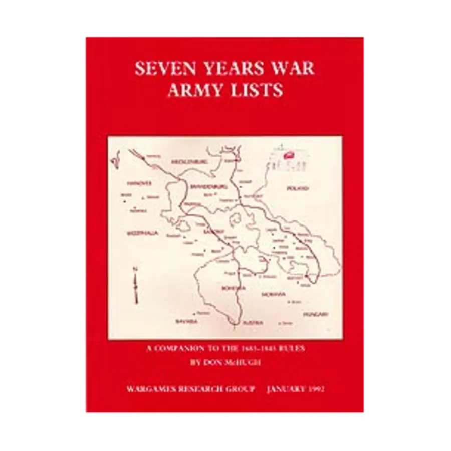 

Списки армий Семилетней войны, Historical Miniature Rules (Wargames Research Group)