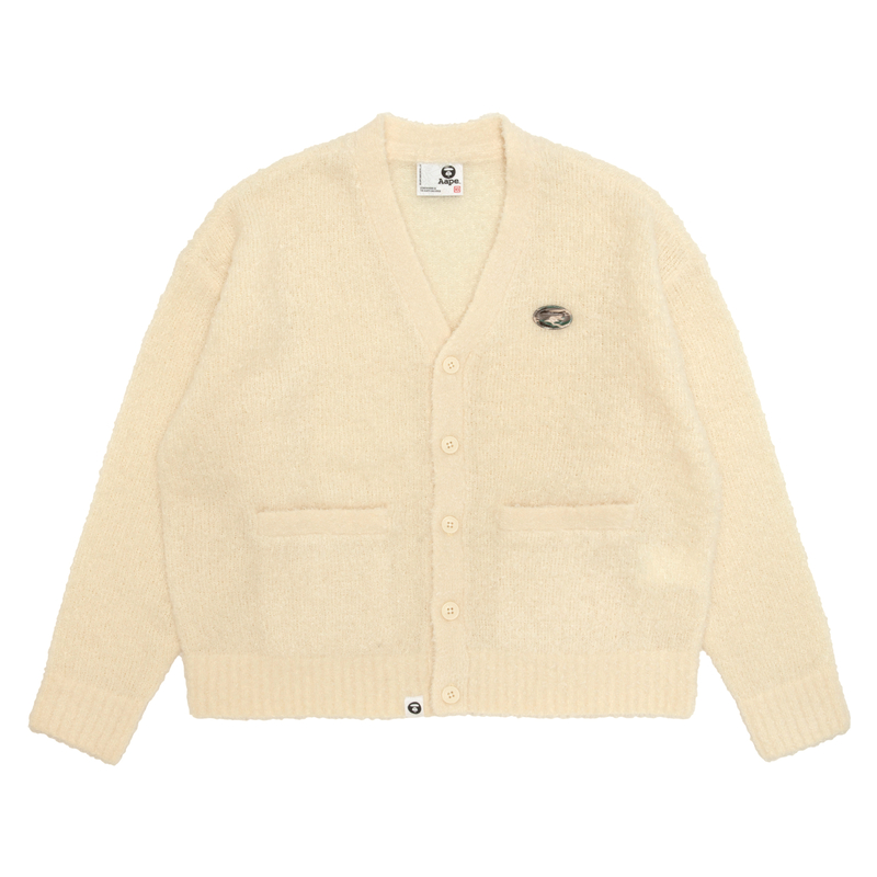 

Кардиган с накладными карманами от *A Bathing APE Aape, экрю