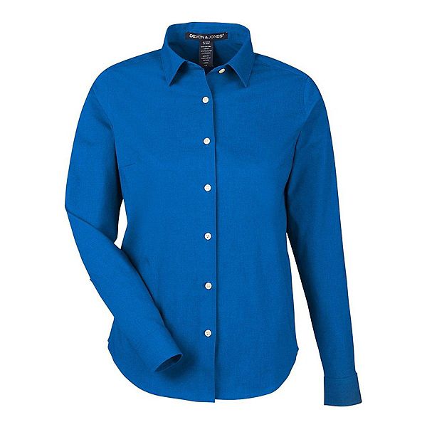 

Женская рубашка crownlux performance spencer poplin Devon & Jones, French Blue Melange