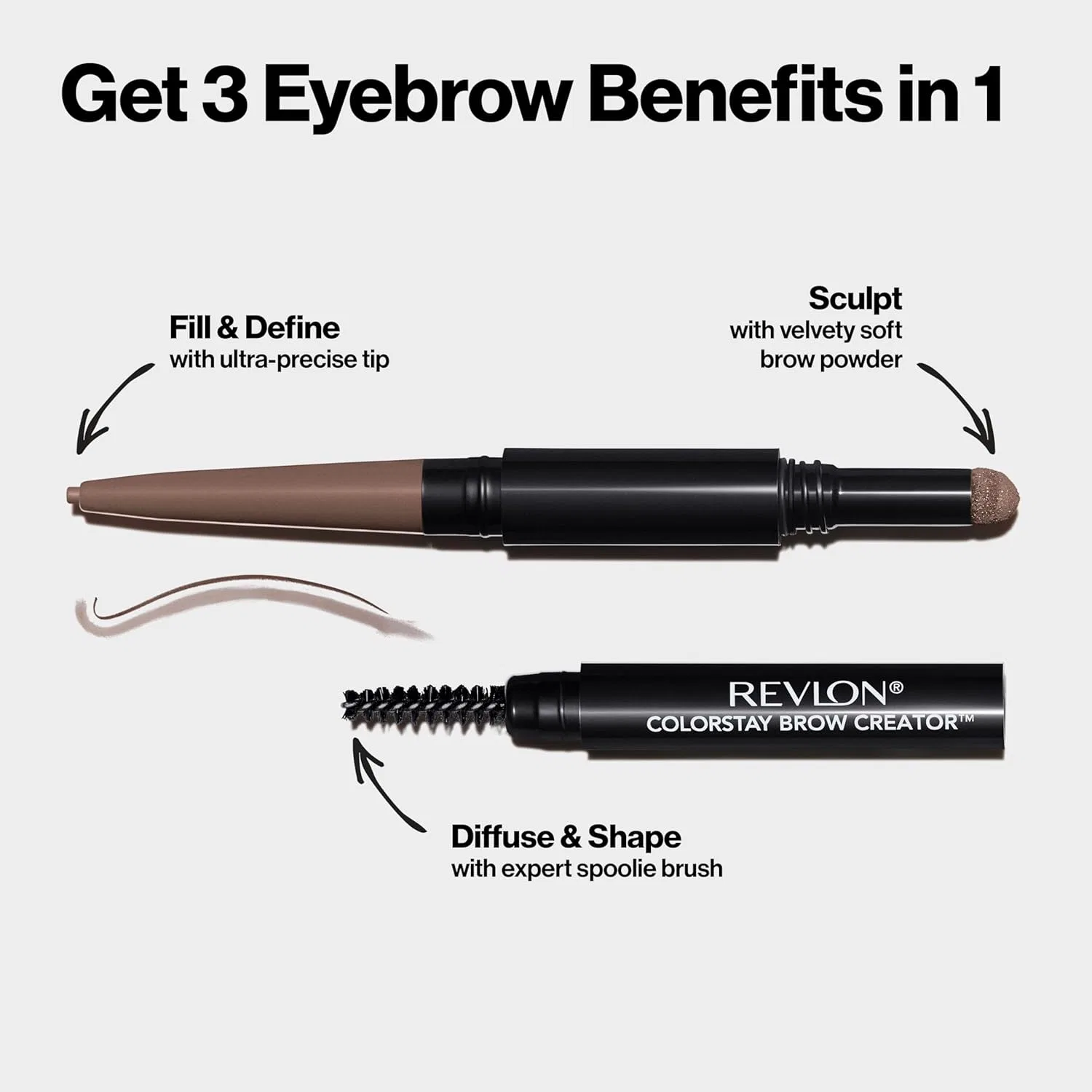 Карандаш для бровей Revlon ColorStay Brow Creator 2-in-1 600 Blonde 0.4 oz — фото 4