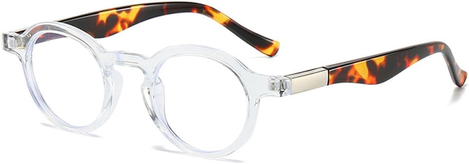 

Маленькие круглые двухцветные солнцезащитные очки для женщин в стиле ретро, ​​прозрачные, с защитой от УФ-излучения UV400, для мужчин в стиле панк LANGSER, Transparent Clear