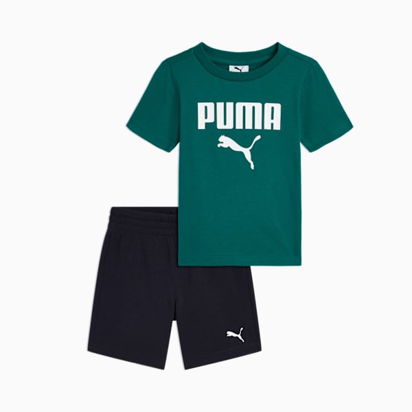 

Футболка и флисовые шорты для малышей Matching Sets Puma, зеленый