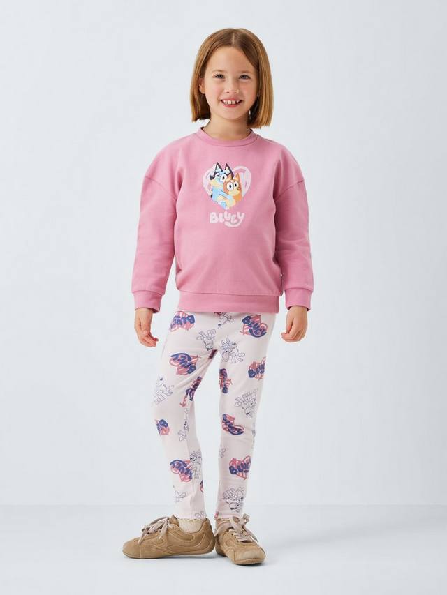 Детский комплект Threads: толстовка и леггинсы из хлопкового микса Bluey, Prism Pink — фото 2