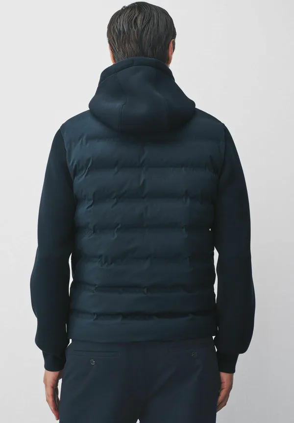 Стеганая куртка-бомбер стандартного кроя для межсезонья Next, Navy Blue — фото 2