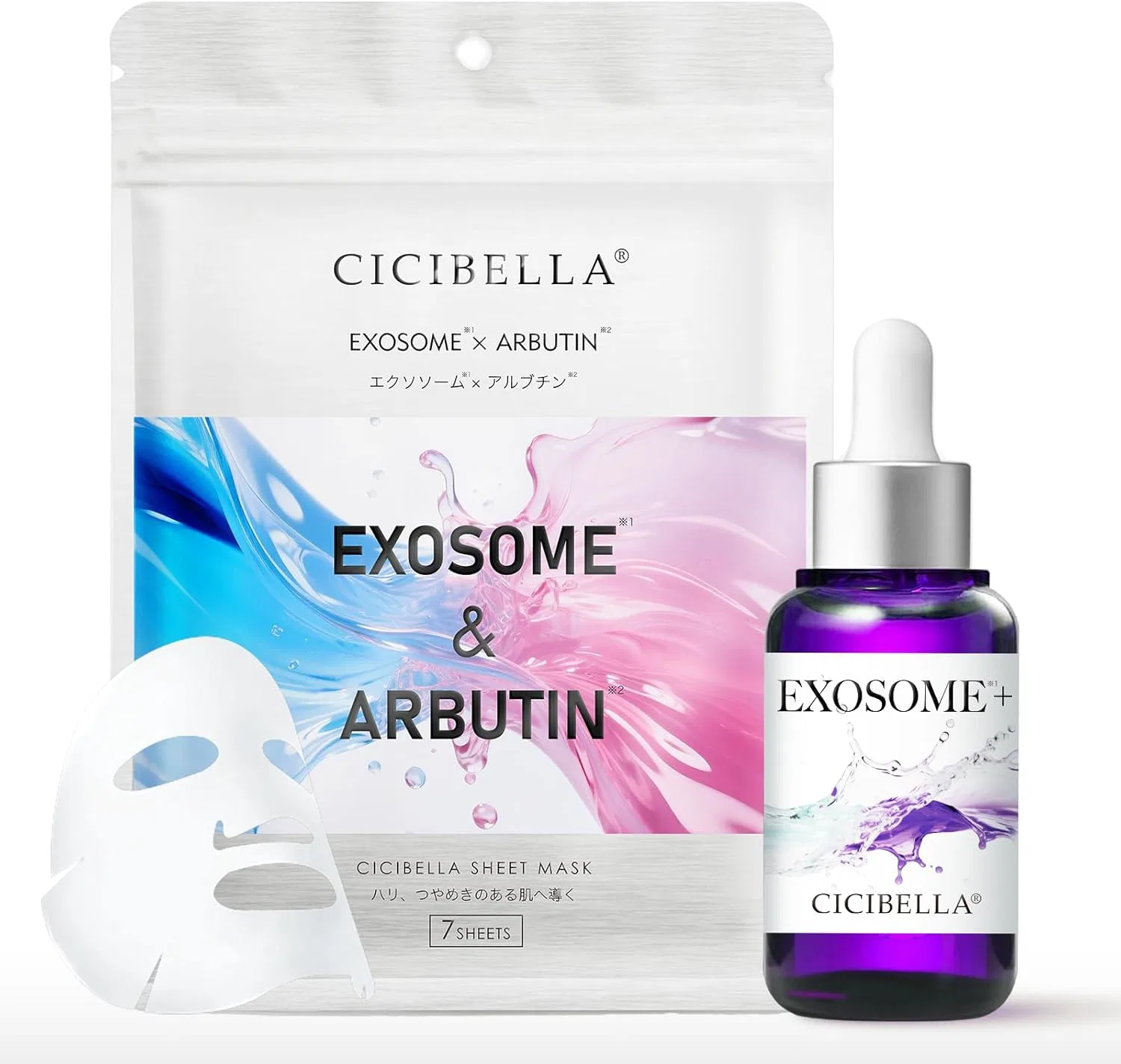 Набор для ухода за кожей ExoSOME с сывороткой и масками Cicibella