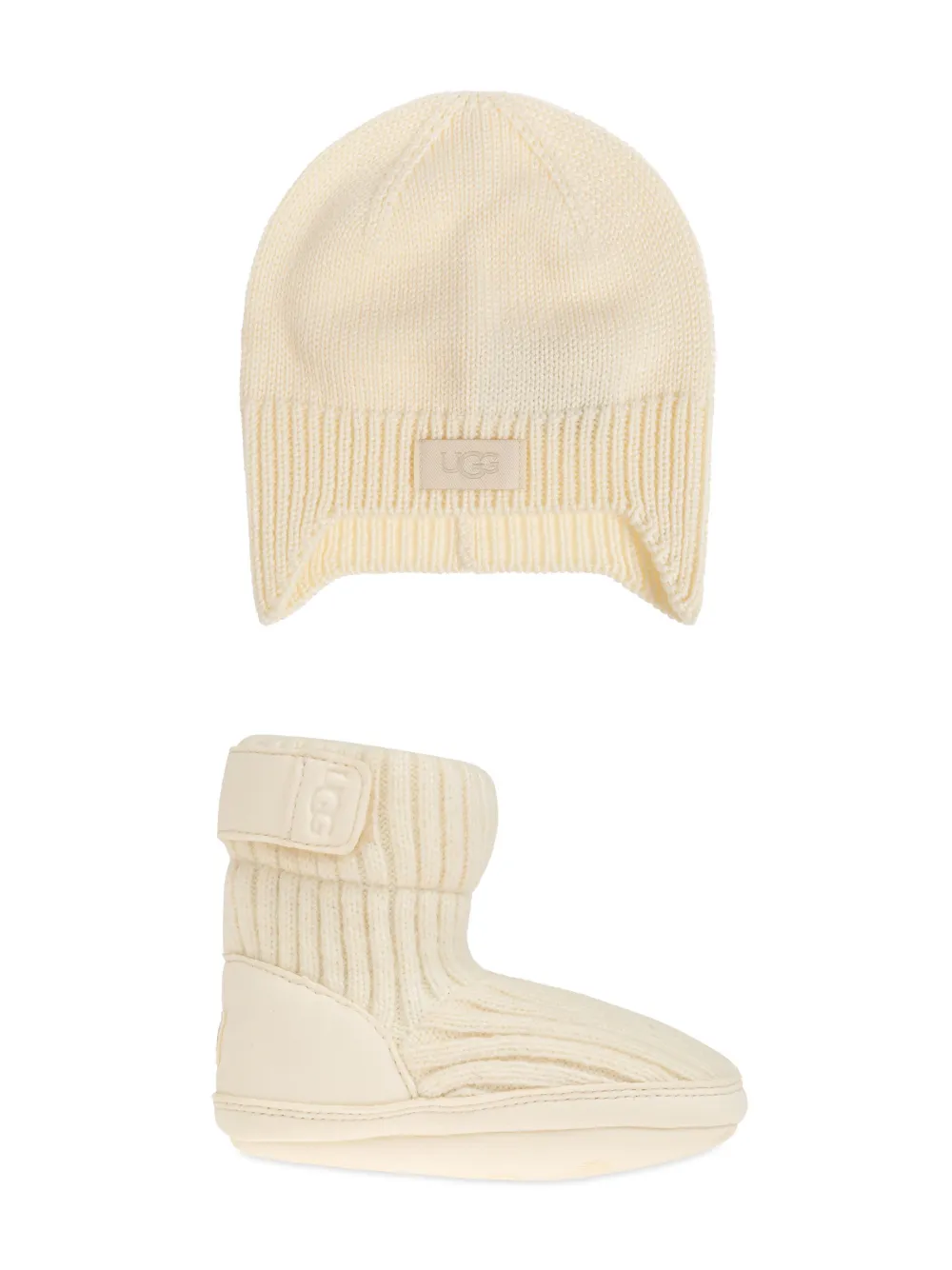 

Комплект Skylar из шапки бини и сапог UGG Kids, нейтральный