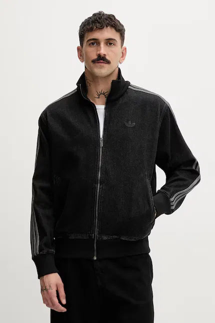 Джинсовая Олимпийка свободный крой DENIM FB TT Adidas Originals, черный
