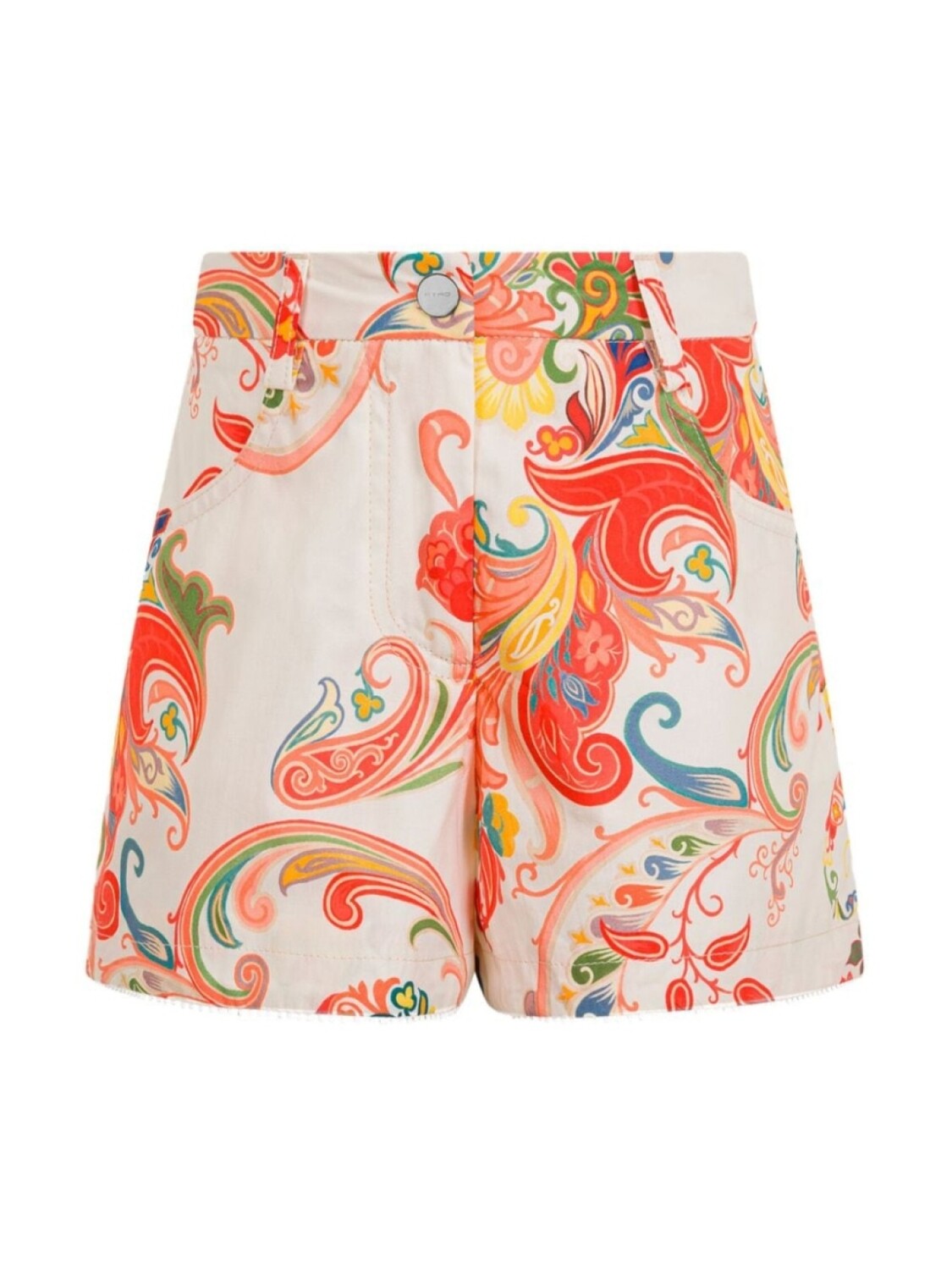

ETRO KIDS джинсовые шорты с принтом пейсли, оранжевый