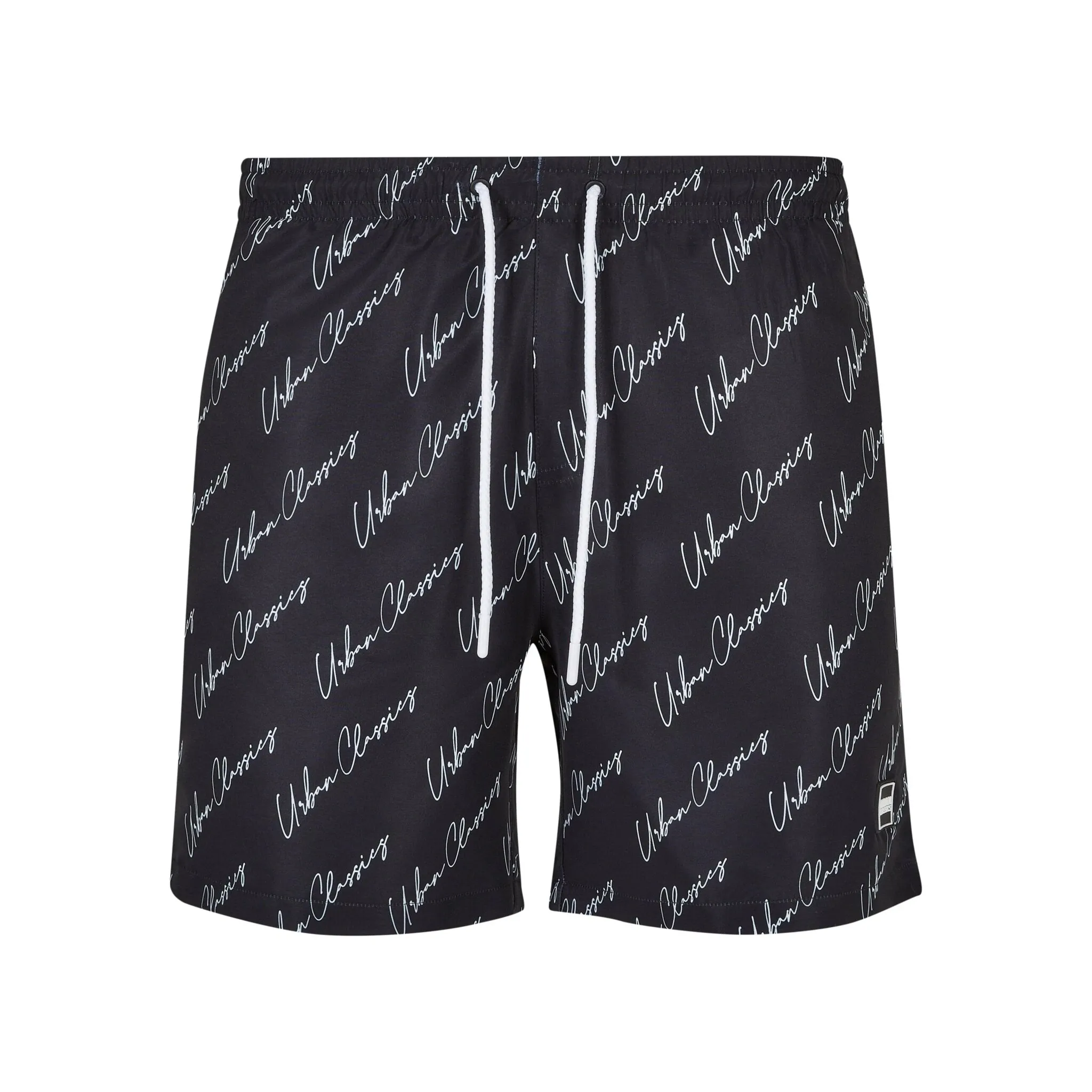 

Шорты для плавания URBAN CLASSICS " Urban Classics Men's Pattern Swim Shorts", цвет Blackscriptlogo