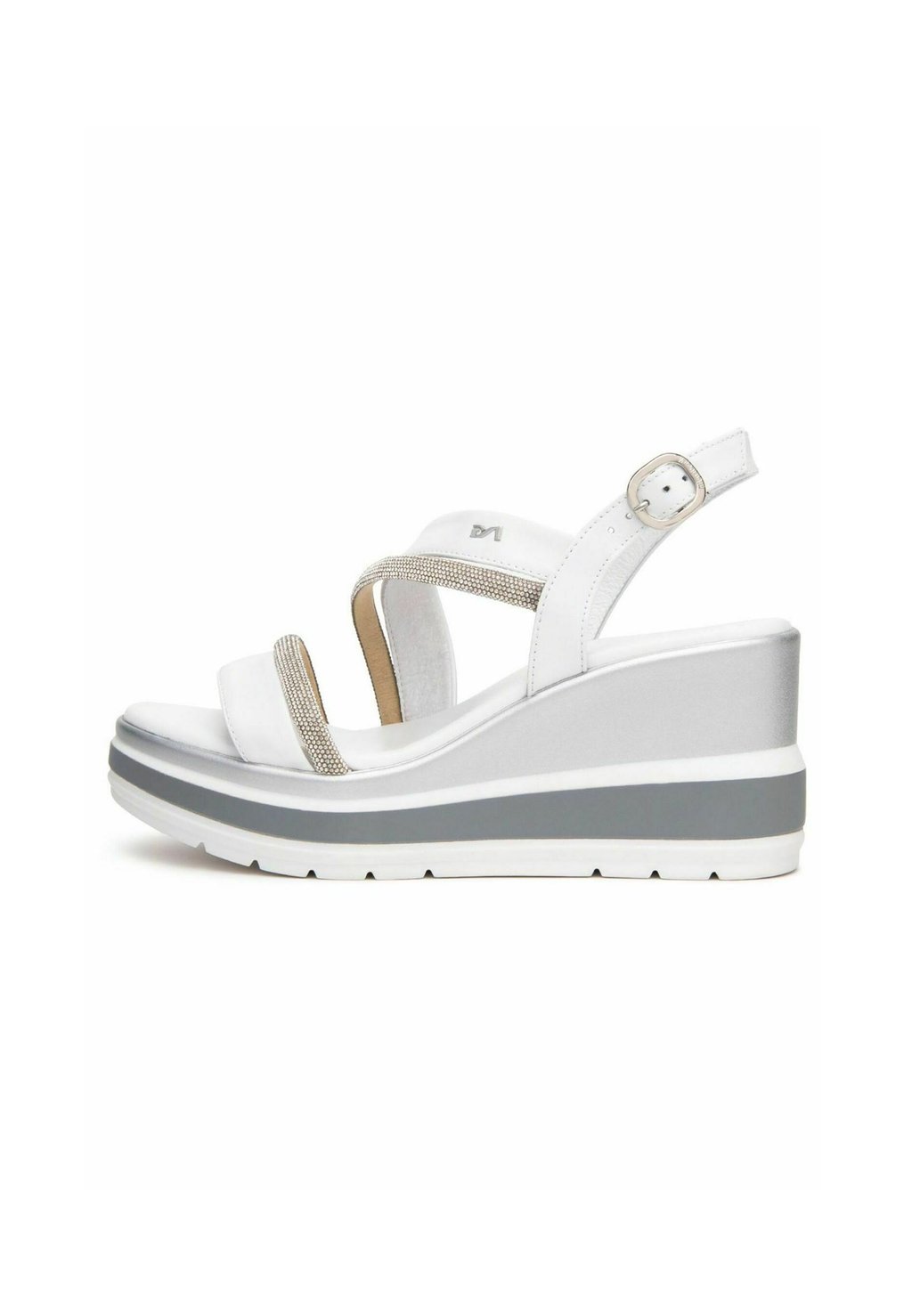 Босоножки на танкетке High heeled sandals NeroGiardini, белый