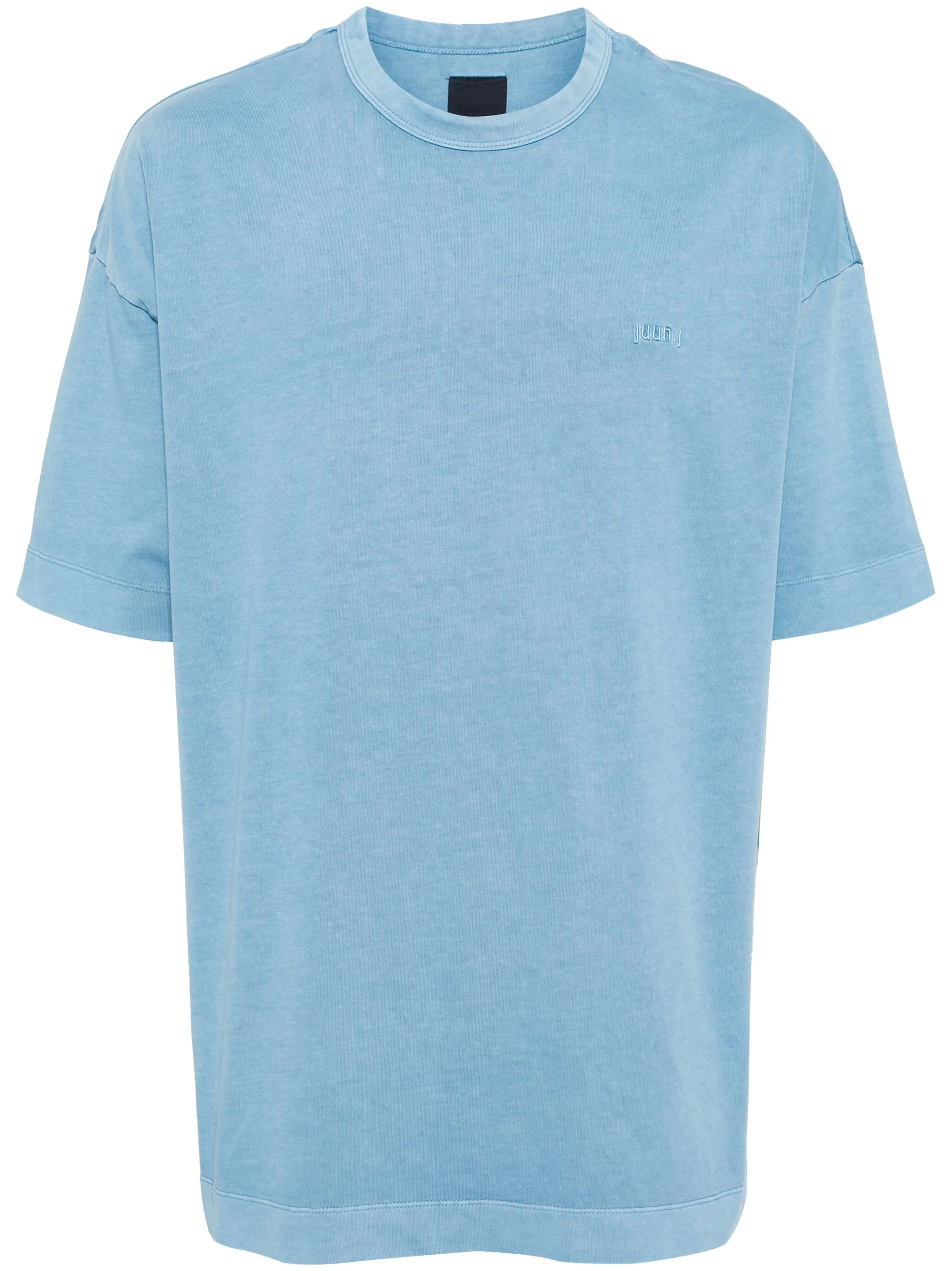 

Футболка с вышитым логотипом Juun.J, синий