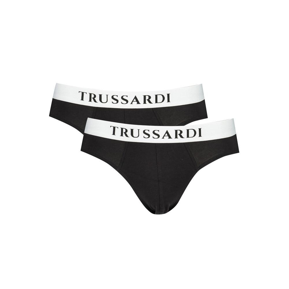 

Комплект мужского нижнего белья из черного хлопка Trussardi