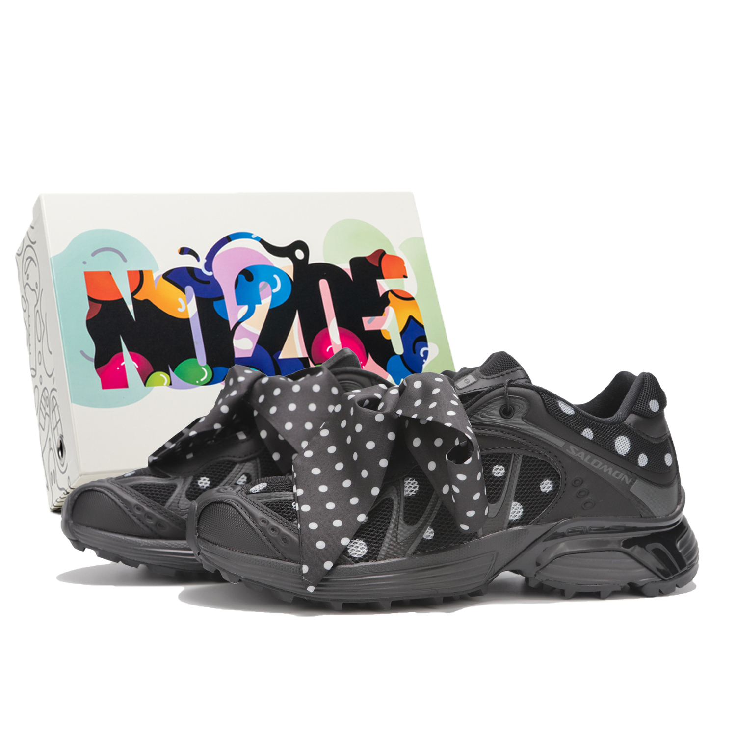 

XT WHISPER амортизация устойчивость к истиранию дышащий низкий верх кроссовки для беска унисекс SALOMON, черный