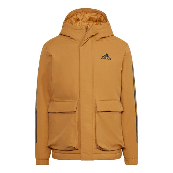 

Куртка утилитас 3 полоски куртка с капюшоном Adidas, коричневый