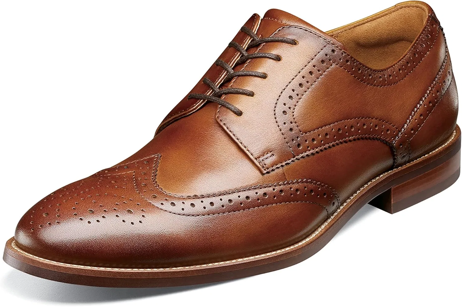Мужские оксфорды Florsheim Rubano с перфорацией, Cognac