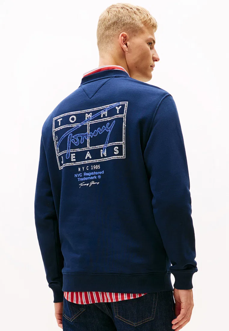 Толстовка, DNA Play, Tommy Jeans Tommy Hilfiger, темно-синий — фото 2