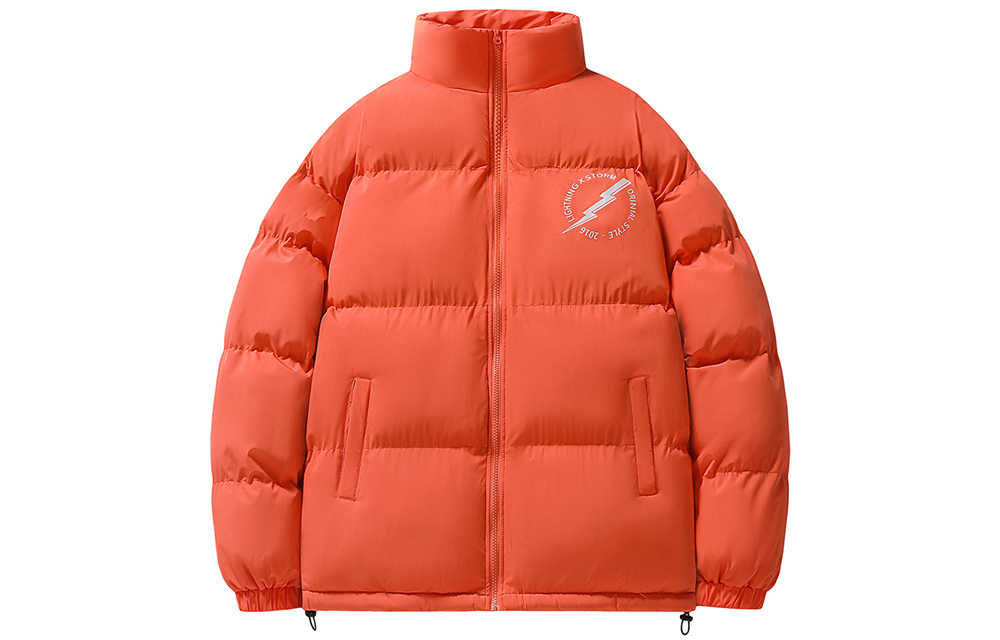 

Lightning X Storm Пуховик зимний унисекс черный, Orange Red