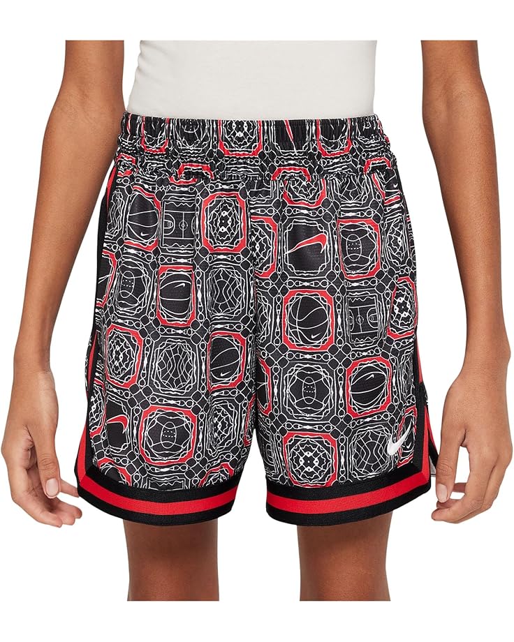 

Шорты Nike Kids DNA Dri-FIT 5" Patterned Basketball Shorts, цвет University Red/White