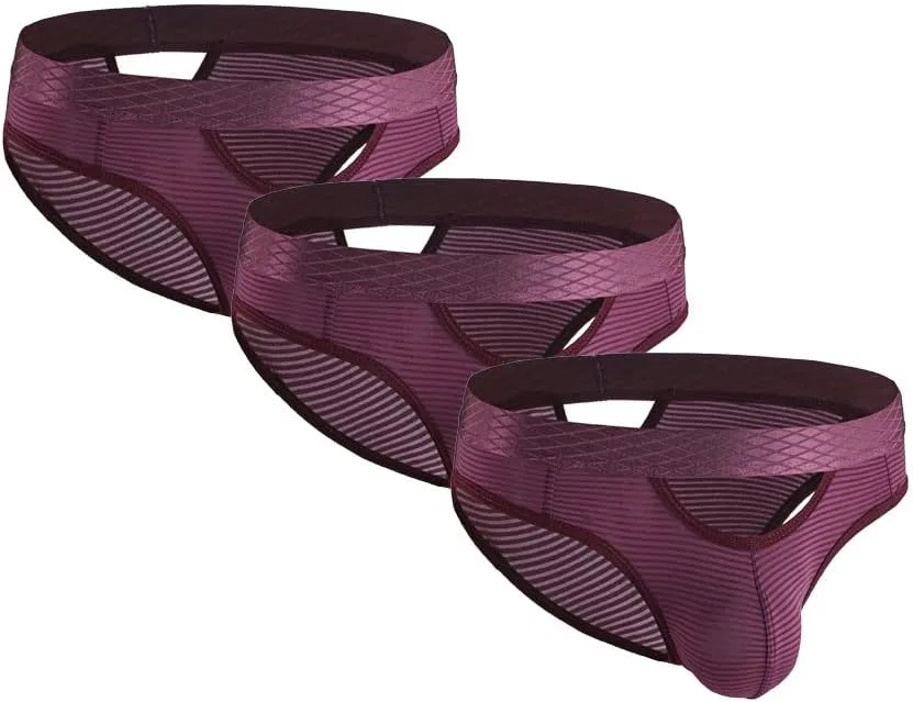 Боксеры низкой посадки, полосатые, Dark Purple-pc3