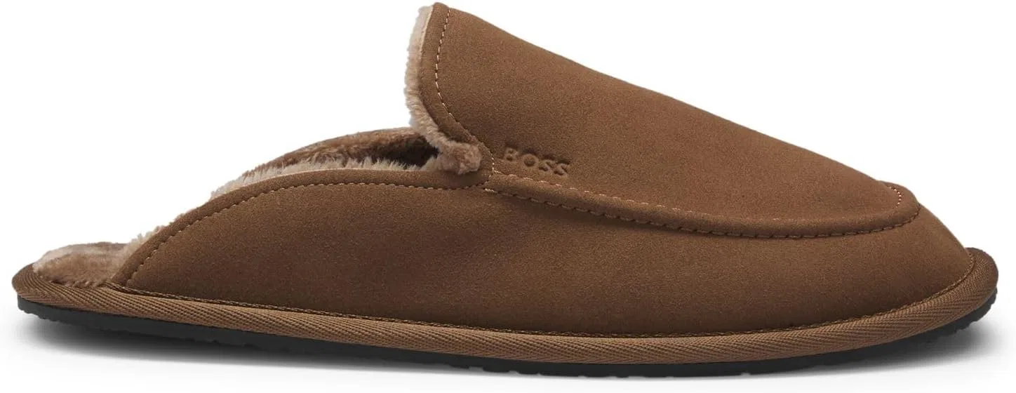 Домашние туфли BOSS Men's Home_Mule_msfr, Dark Brown