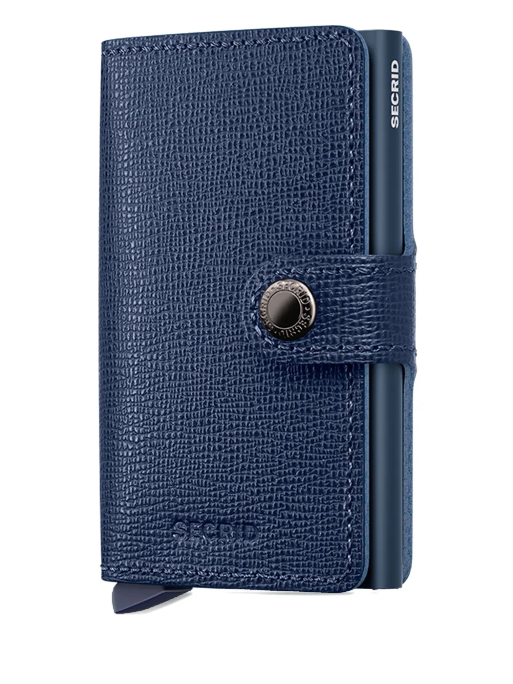 

Кожаный держатель карт на пуговицах Secrid, синий