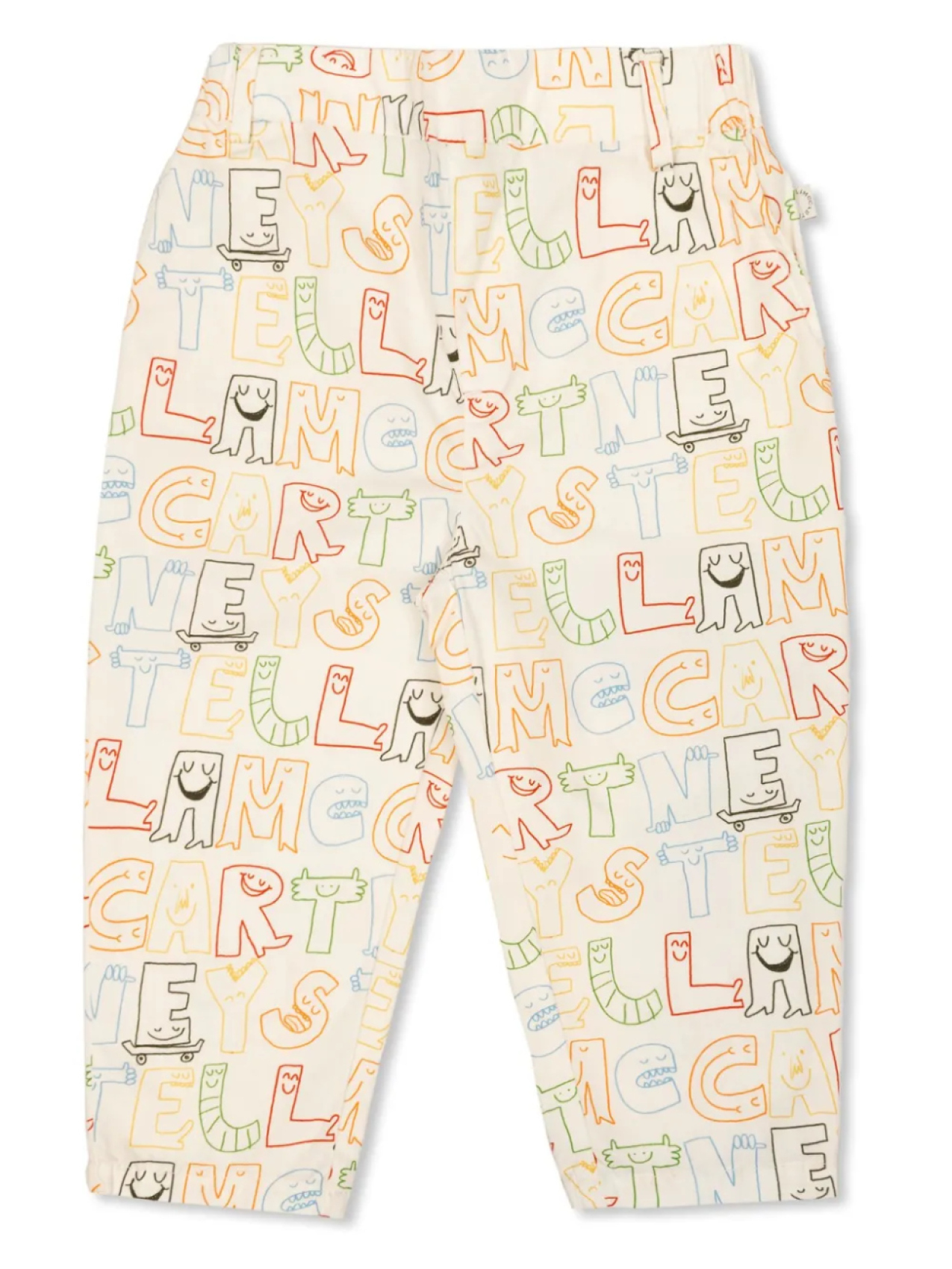 

Штаны Stella McCartney Kids с графическим принтом, белый