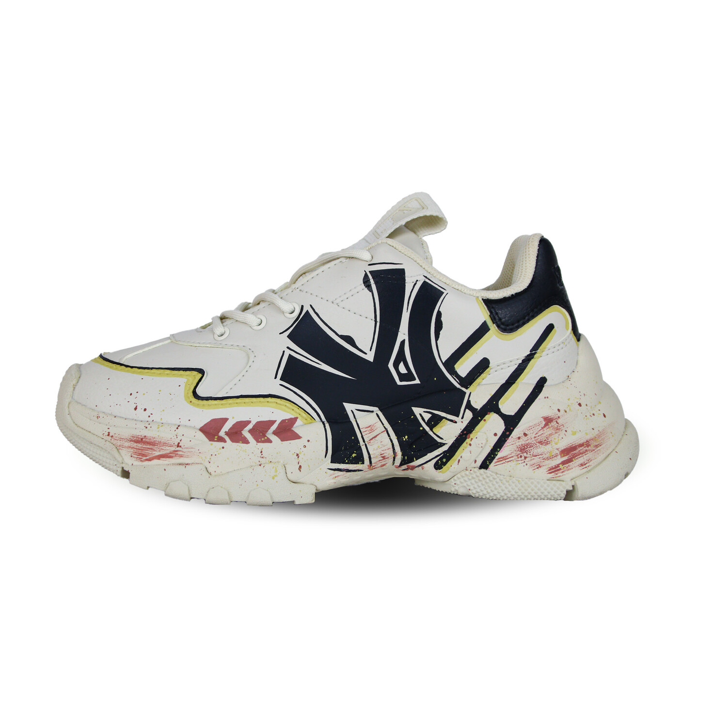 

Кроссовки MLB Big Ball Chunky Chunky Sneakers Unisex Low-top Black, цвет Wheat