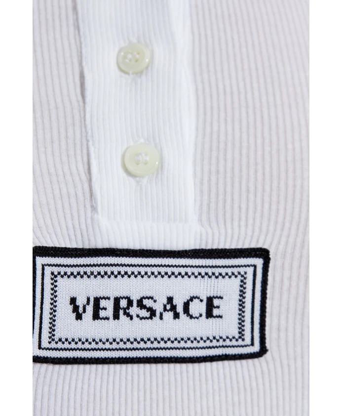 Футболка с изображением нижнего белья Versace, белый — фото 4