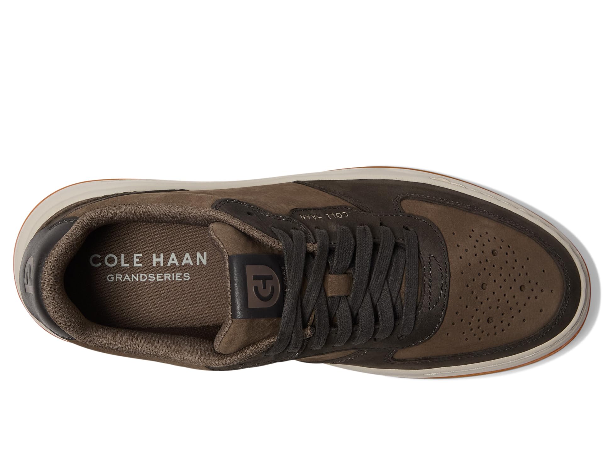 Кроссовки Cole Haan Grandpro Crossover Sneaker, цвет Raven Nubuck/Morel/Silver Birch — фото 2