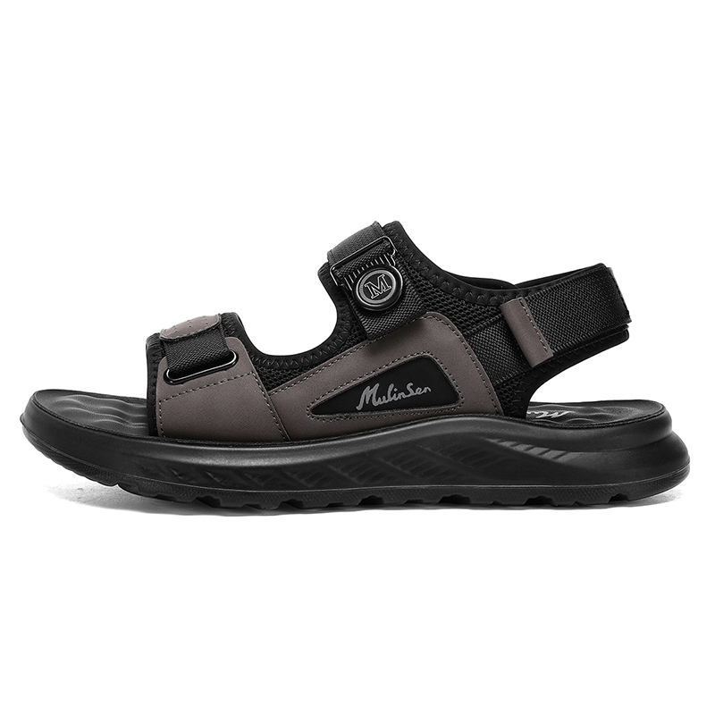 

Mulinsen Мужские пляжные сандалии Black/Gray - Gray, цвет Gray