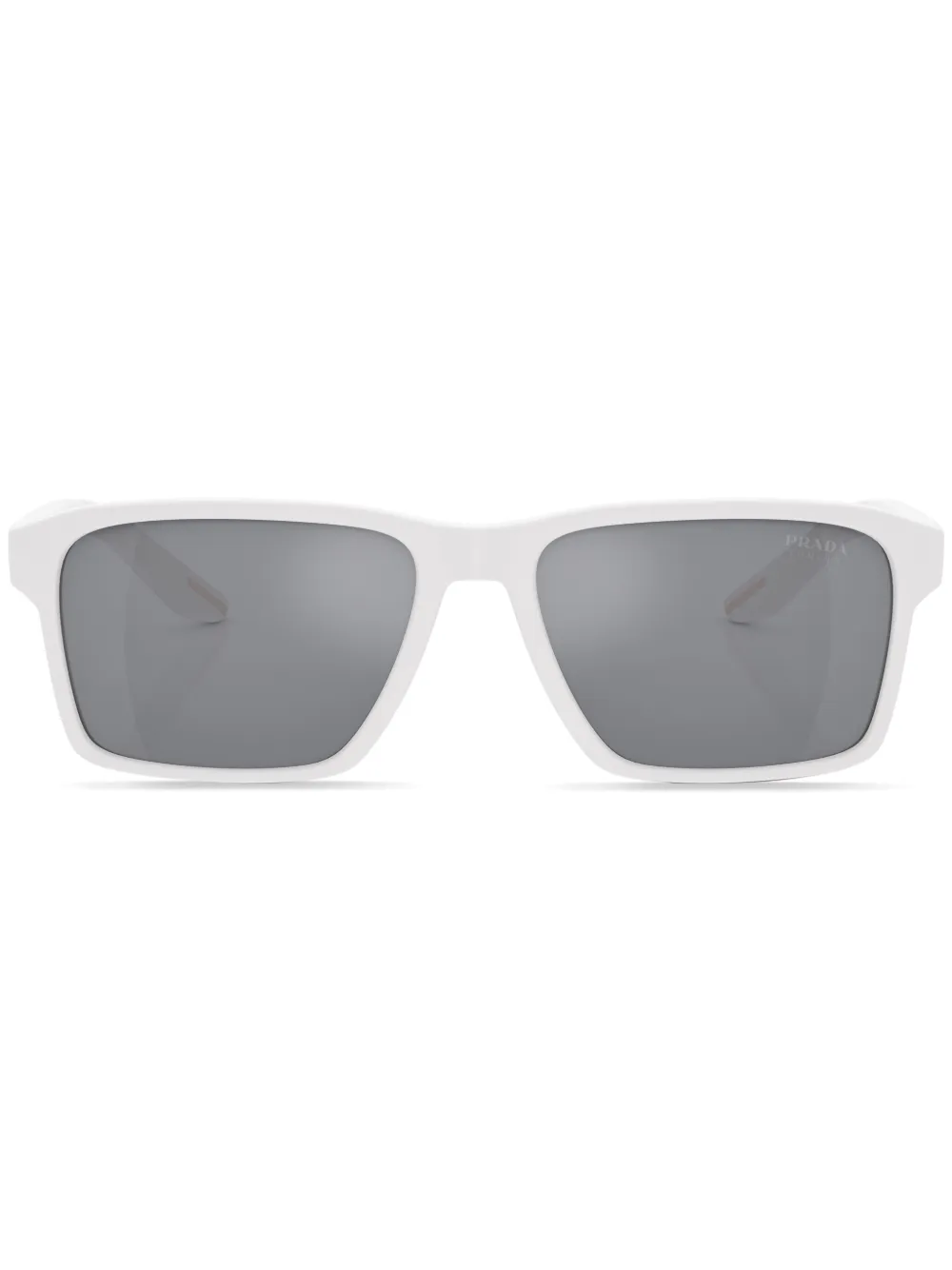 

Солнцезащитные очки в прямоугольной оправе Prada Eyewear, белый