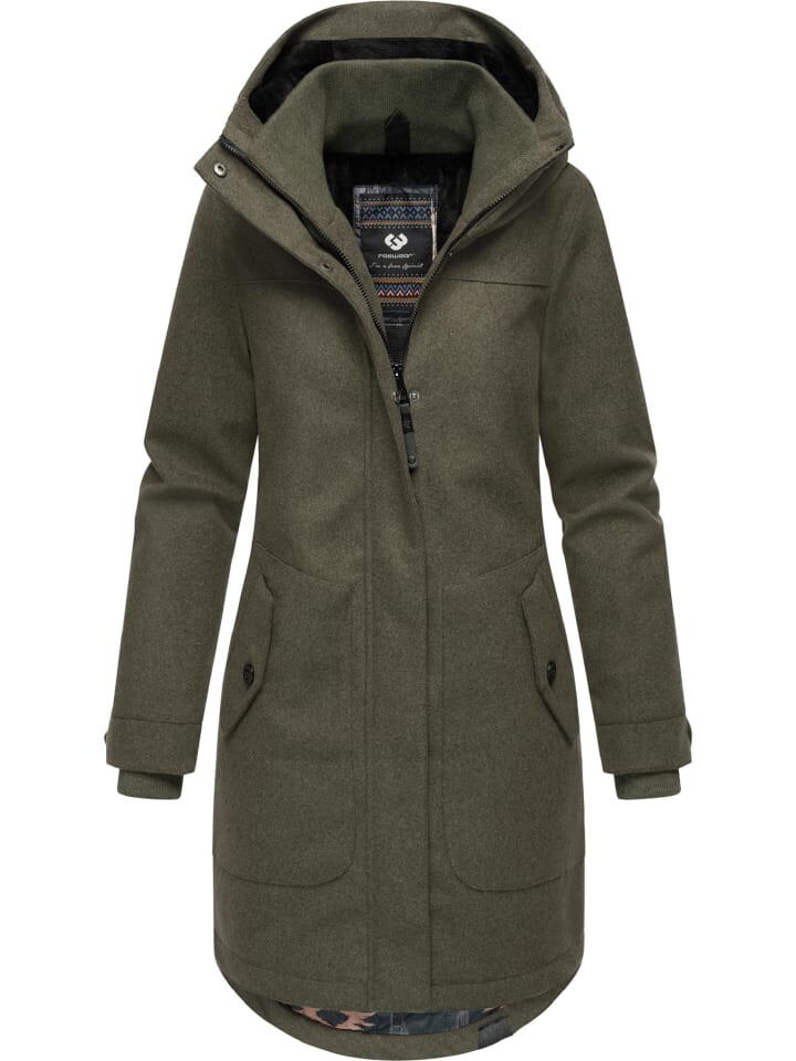 

Пуховик ragwear Jannisa Coat, цвет dark olive