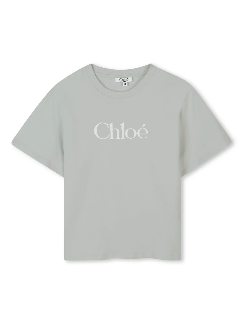 

Футболка с вышитым логотипом Chloé Kids, зеленый