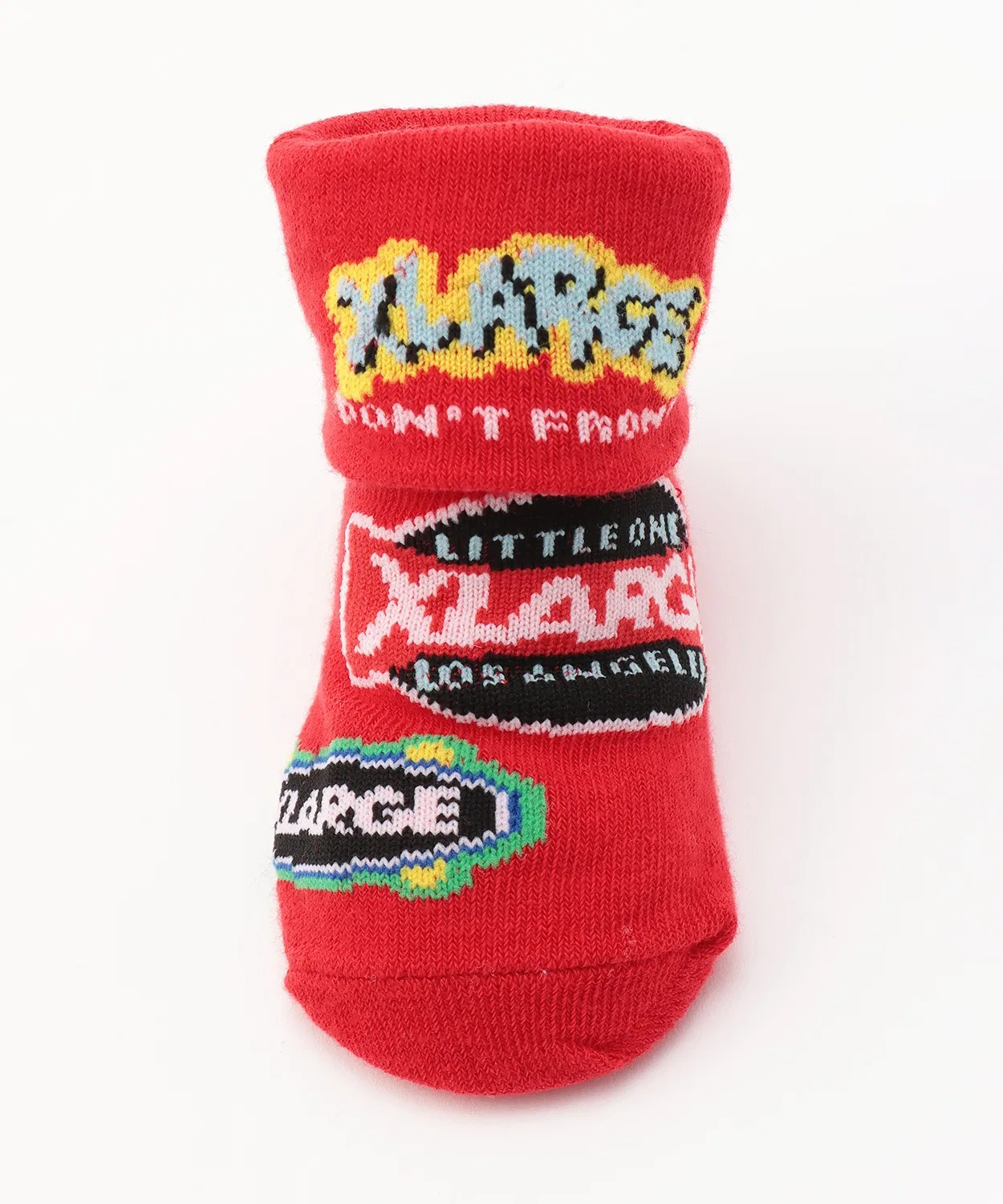 Детские носки XLARGE KIDS с отворотом и логотипом — фото 3