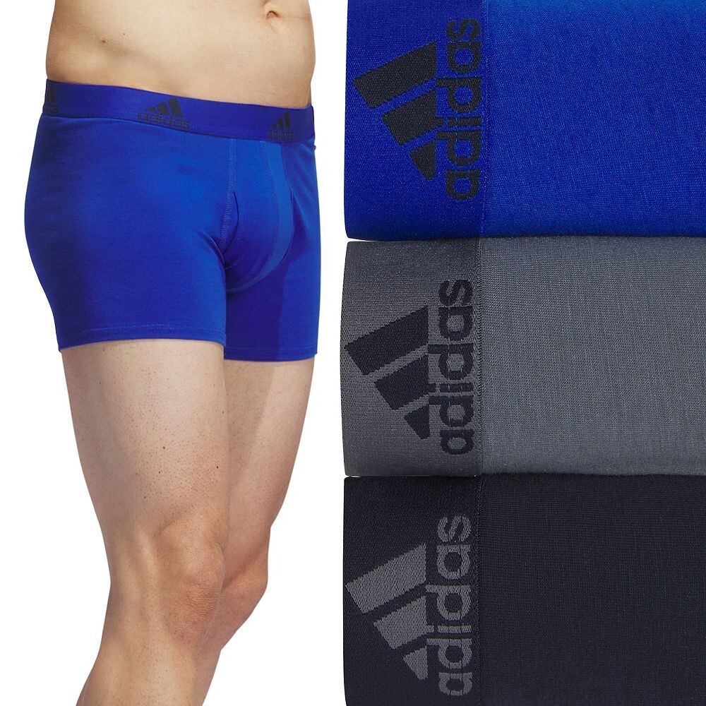 

Мужские боксеры-боксеры adidas (3 шт.) Adidas, цвет Royal Blue Gray Blue