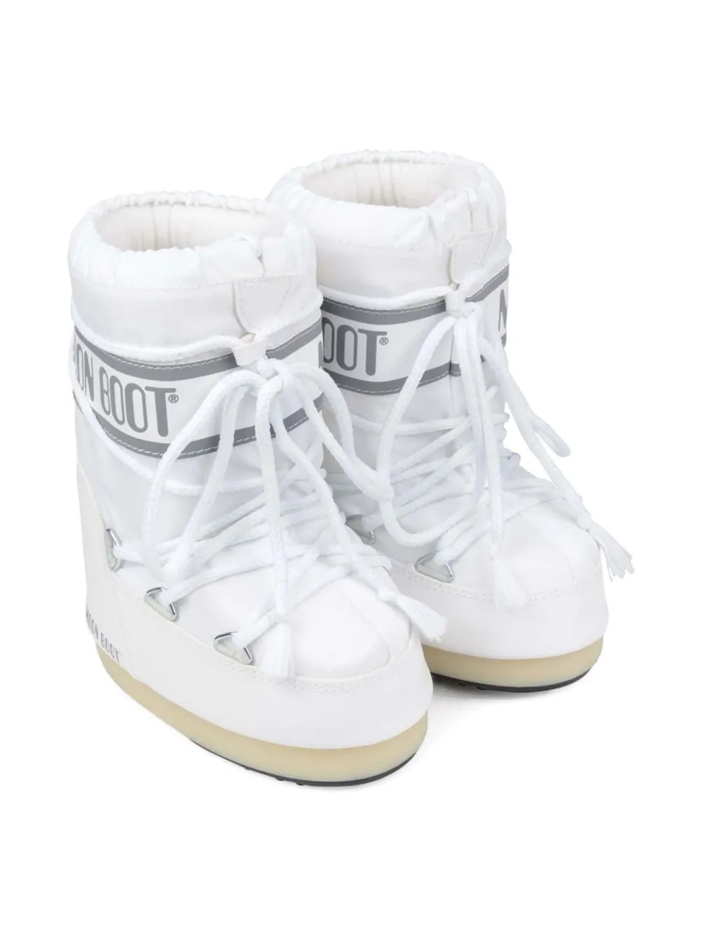 

Ботинки на шнуровке с логотипом Icon Moon Boot Kids, белый