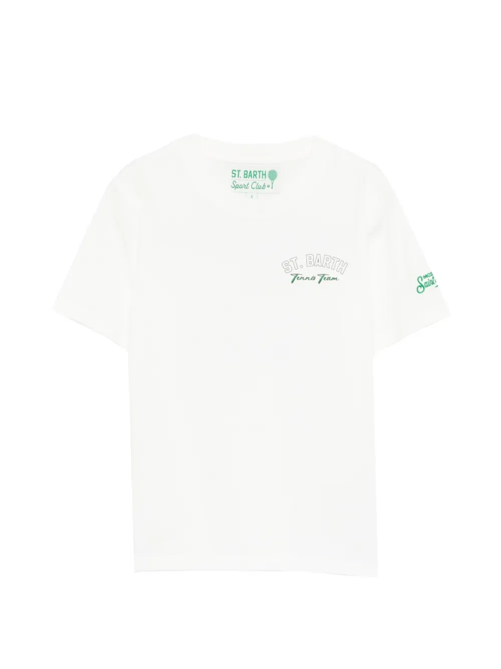 Футболка с надписью X Peanuts x Sport Club Mc2 Saint Barth Kids, белый