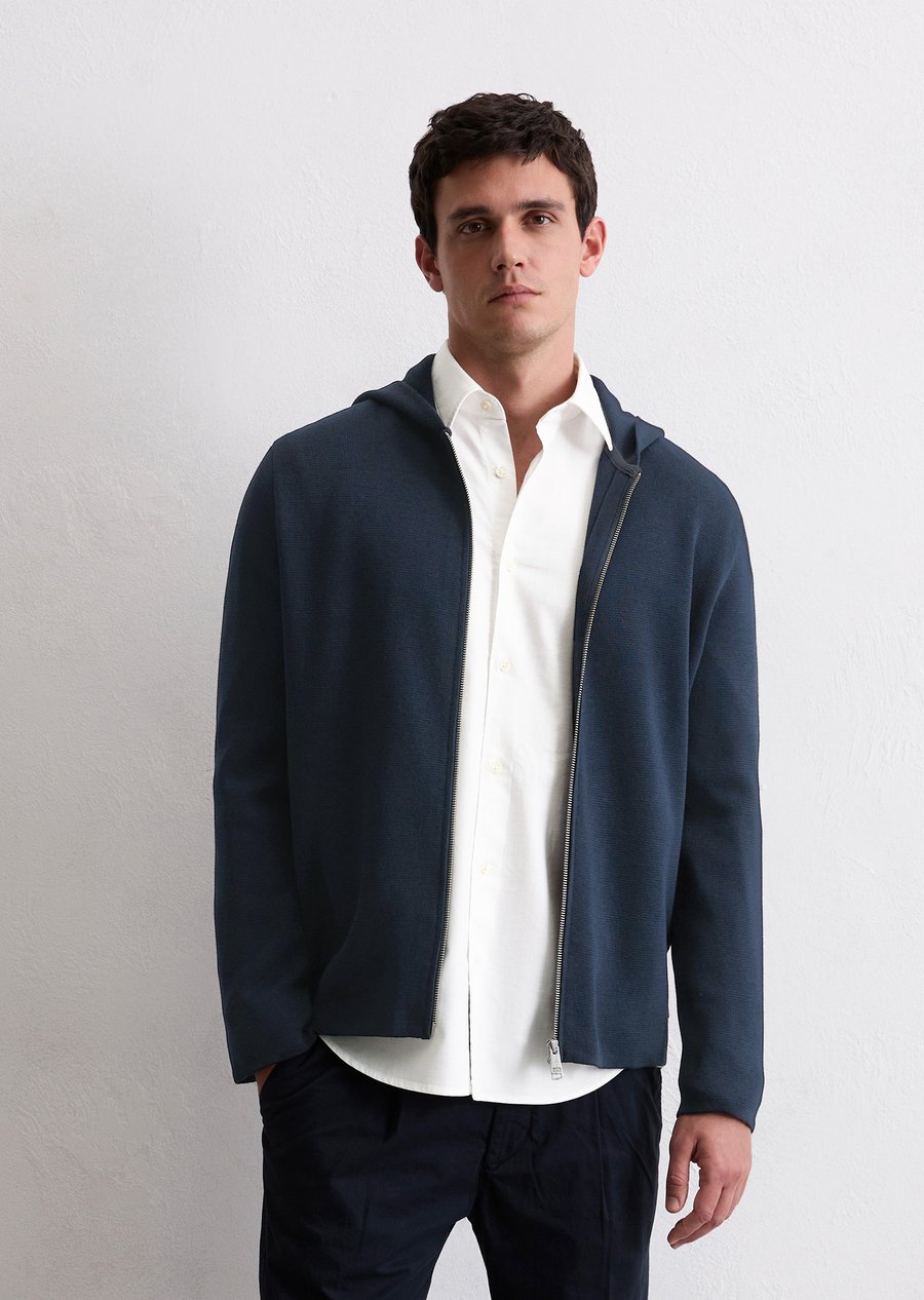 

Толстовка Marc O'Polo ZIPPED JACKET WITH HOOD, Dark Navy/Dark Blue