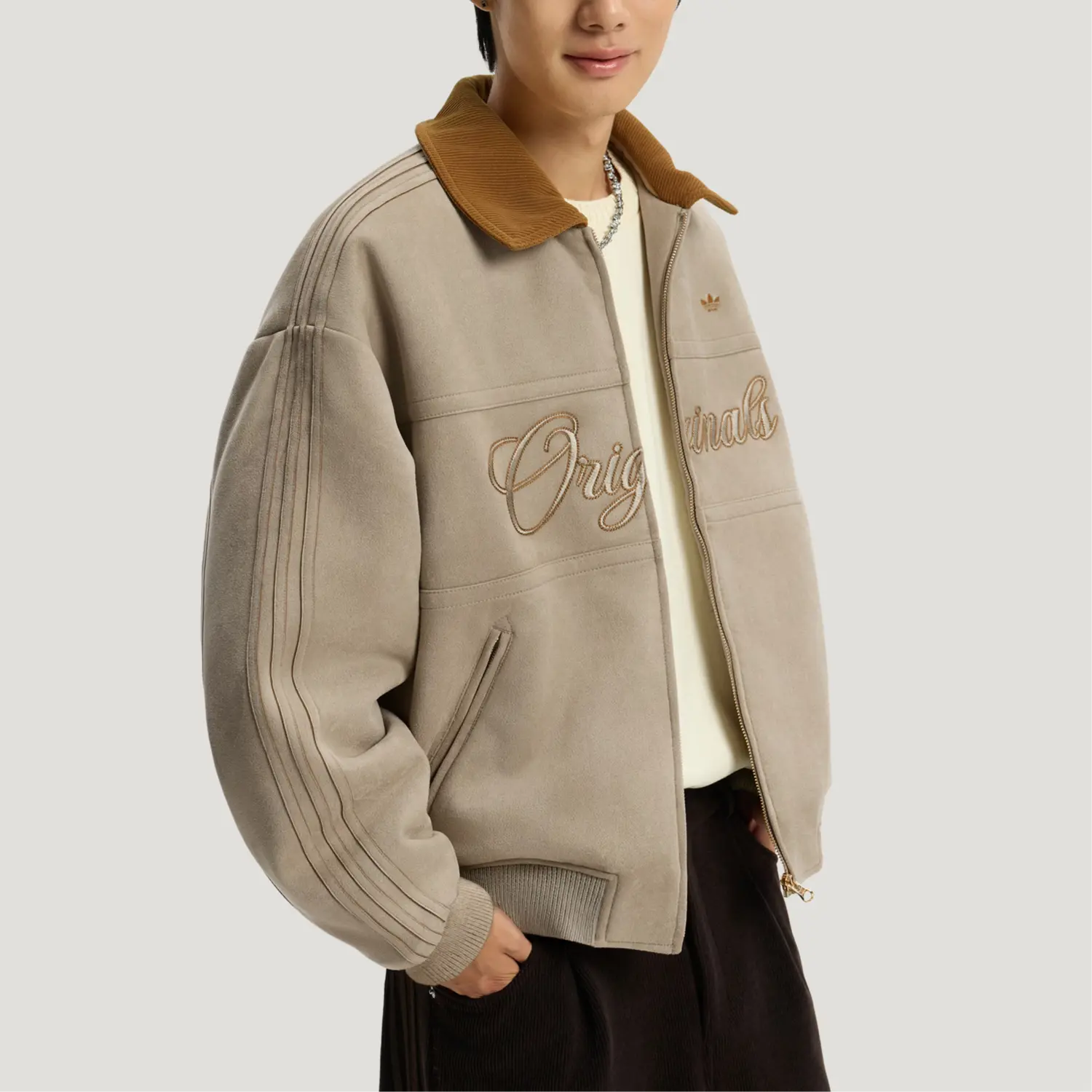 Утепленная куртка Adidas Originals Crafted, светло-коричневый