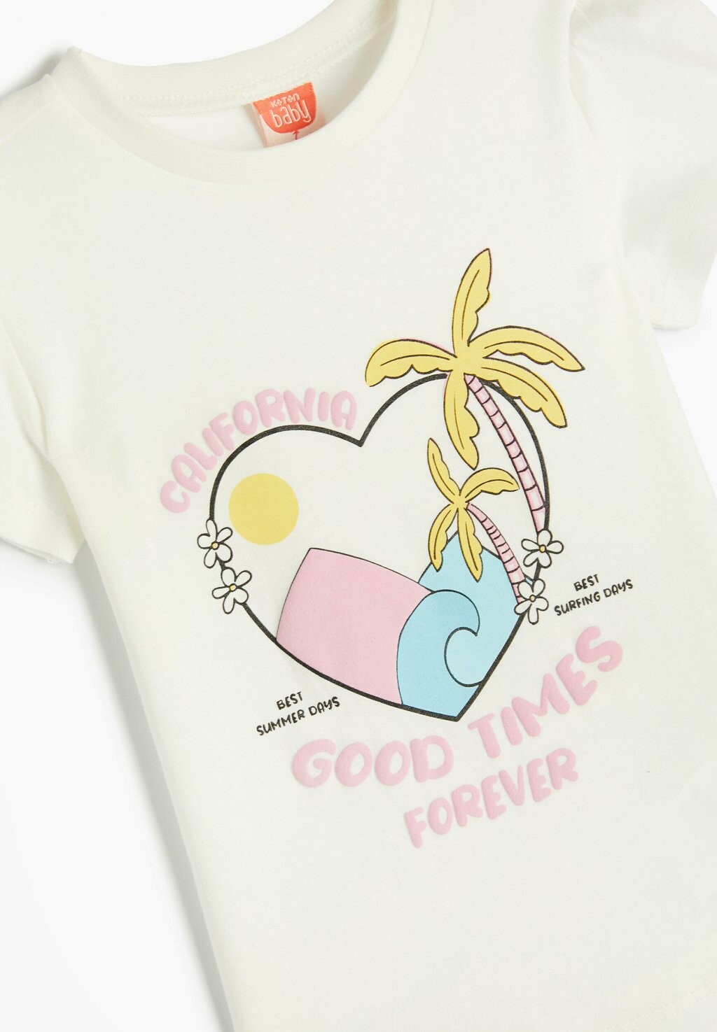 

Футболка с принтом HEART PRINTED Koton, белый