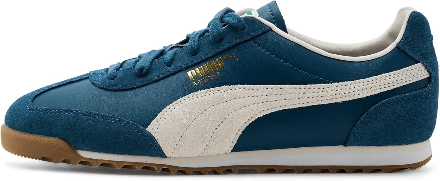 Мужские кроссовки PUMA Arizona Retro, белый/синий/золотой — фото 4
