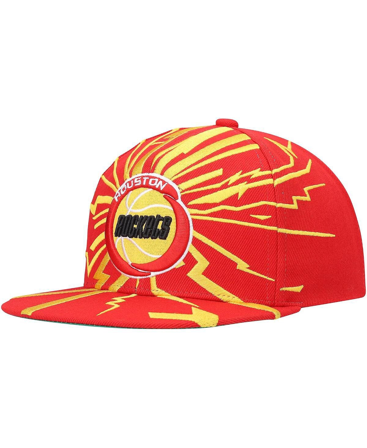 

Мужская красная кепка Houston Rockets Hardwood Classics Earthquake Snapback Mitchell & Ness