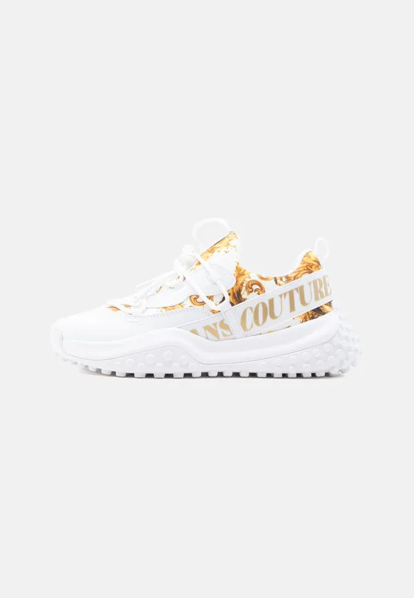 Низкие кроссовки hyber Versace Jeans Couture, White/Gold-Coloured
